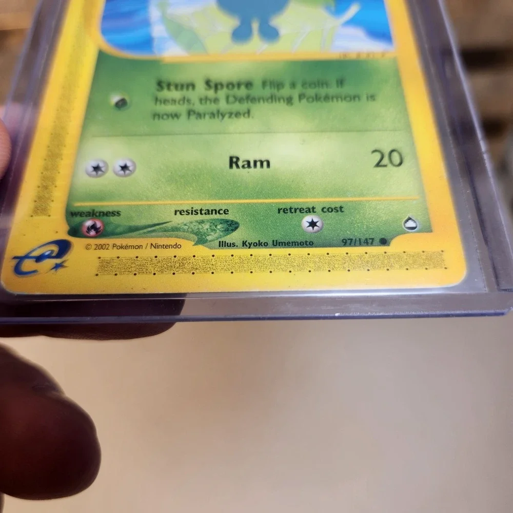 Pokemon Oddish 97/147 Aquapolis e-Reader Common 2002 Grass Type Card